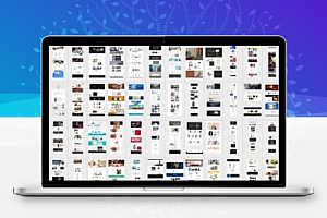 网站界面设计PSD模板116款