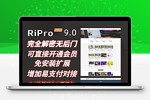 Ripro9.0免扩展二开版/WordPress博客主题Ripro全解密无后门