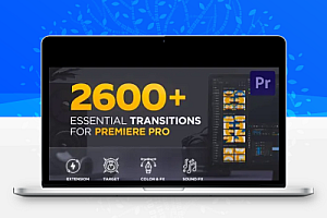 2600种PR模糊光效故障扭曲水墨笔刷淡入淡出图形翻转特效视差分割转场脚本预设