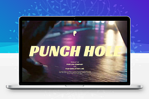 20个复古电影艺术胶片穿孔刮痕纹理叠加转场动画4K视频素材Pixflow – Punch Hole Video Overlays