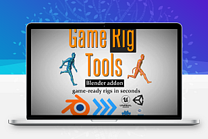Blender人物角色动画绑定导出插件 Game Rig Tools V4.1.0附使用教程