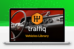 Blender绑定汽车街道建筑城市模型渲染资产预设插件 Car Library – Traffiq Car Models – Rigged Cars V2.3.0