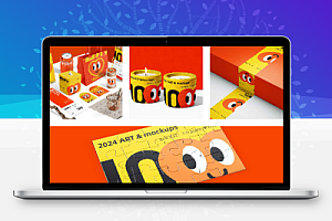 品牌文创VI办公文具毕设作品提案智能贴图PS样机设计素材模版70款