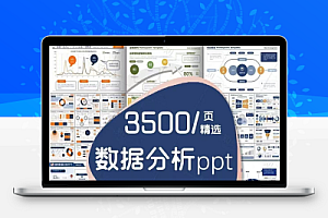 2025高级3500页工作汇报ppt模板数据分析ppt工作报告模板动态逻辑