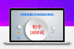 204张思维导图速记初中1600单词 (PDF版)