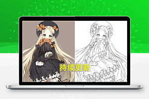 Adobe又出黑科技!PS卡通转线稿动作插件,支持2025最新版,win+mac系统,图片转线稿插件