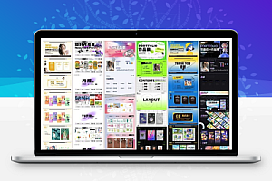 个人作品集平面设计师面试简历排版模板PSD源文件Ai矢量设计素材