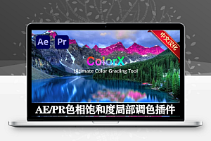 中文汉化-AE/PR色相饱和度局部调色插件 ColorX v1.0.0 Win + 使用教程