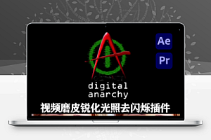 AE/PR插件|人像磨皮美颜锐化光照视频去闪烁插件 Digital Anarchy Bundle 2025.1 CE Win破解版(含Beauty Box/Flicker Free/Samurai Sharpen)
