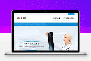 蓝色医疗医药行业公司网站wordpress主题